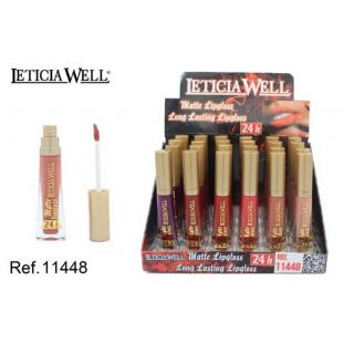 Lip Gloss ORO MATTE 24 horas, 6 tonos