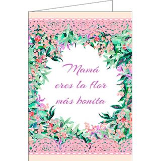 Tarjeta de felicitaci&oacute;n &ldquo;Mam&aacute; eres la mejor&rdquo;