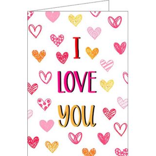 Tarjeta de felicitaci&oacute;n &ldquo;I love you&rdquo;