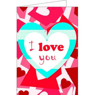 Tarjeta de felicitaci&oacute;n &ldquo;I love you&rdquo;