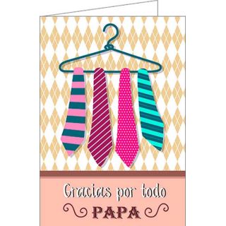Tarjeta de felicitaci&oacute;n &ldquo;Gracias por todo Pap&aacute;&rdquo;