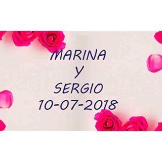 Tarjetas personalizables para regalos de boda