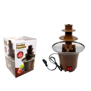 Fuente de chocolate con 3 pisos