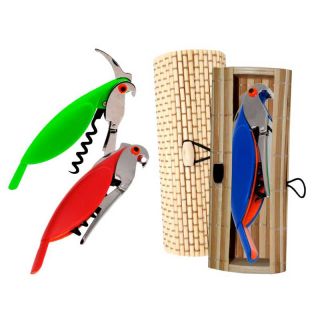 Destapador abrebotellas loro y+ caja de madera