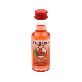 Mini-botellita de Licor de Pachar&aacute;n, 20 ml, modelo D&oacute;rica en cristal