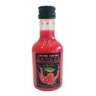 Botella de licor de crema de cereza, modelo alba, en pl&aacute;stico