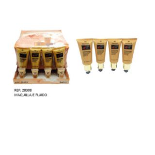 Maquillaje fluido en varios tonos