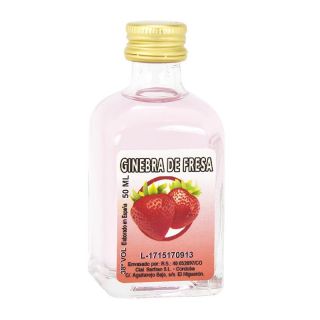 Licor para boda ginebra de fresa 50ml