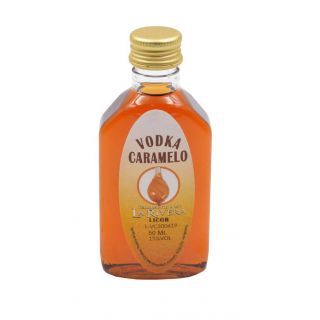 Licor para boda de vodka caramelo 50ml