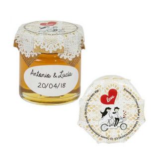 Bote de miel 40gr regalos de boda para invitados
