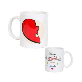 Taza medio coraz&oacute;n