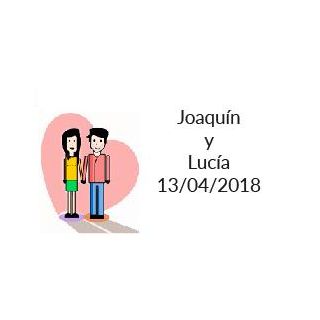 pegatina original invitados boda