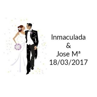 pegatinas original invitado para boda batatas