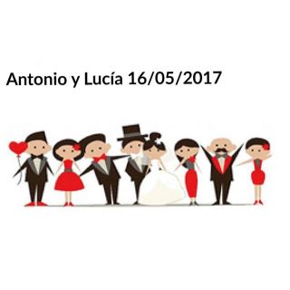 pegatinas original invitado para boda batatas