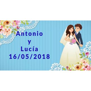 pegatina de boda