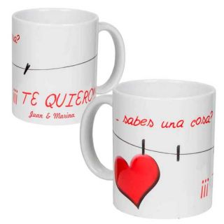 Taza personalizada, para regalo de invitados de boda