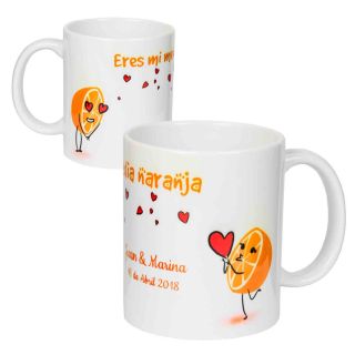 Taza personalizada, para regalo de invitados de boda