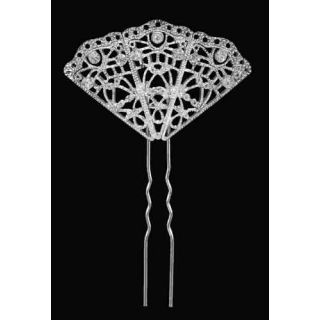 HORQUILLA DE PELO PLATA Y ZIRCONITAS