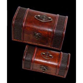 BAUL SET 2 PIEZAS MADERA
