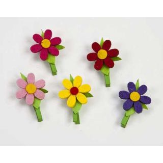 Pinza margarita peque&ntilde;a 6 colores 2.5cm