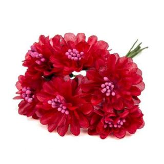 BOLSA 12 POMOS FLOR BURDEOS