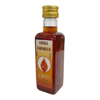 Marasca pl&aacute;stico de vodka&caramelo 50 ml