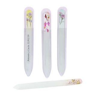 Lima de u&ntilde;as con dise&ntilde;o surtido de flores