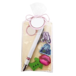 PACK: Surtido de gomas con boli en bolsa+ pegatina, tarjeta y lazo