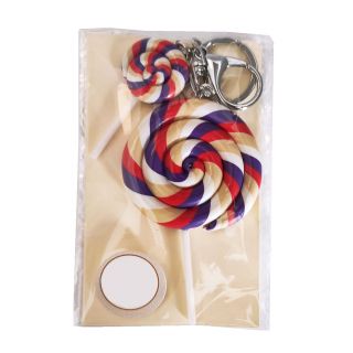 PACK: Llavero piruleta fantas&iacute;a en bolsa con pegatina