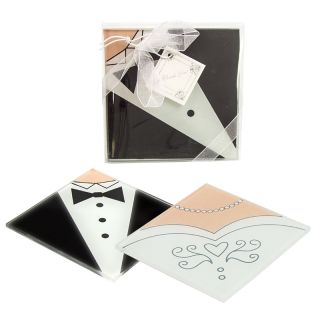 Posavasos crista novio y novia