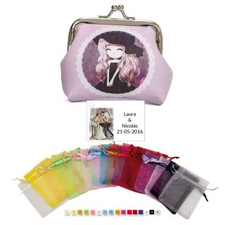 Monedero mujer con bolsa y tarjeta