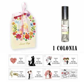 Colonia personalizada detalles de boda