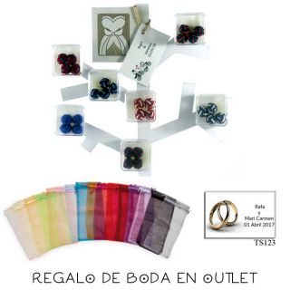 Pack de gemelos para camisa de caballero con bolsa y tarjeta