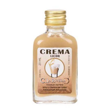 Licor de Crema 20 ML, Petaca Cristal