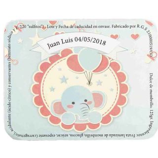 Pegatina de bebé para personalizar dulce de membrillo