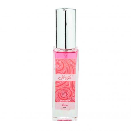 Frasco Eau de Parfum Rosas con tapón cromado