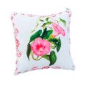 Cojín con bonito diseño de flores para regalar en bodas