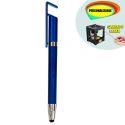 Bolígrafo azul Porta-Móvil con puntero táctil