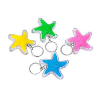 Llavero Estrella con luz en colores surtidos