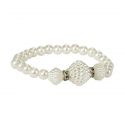 Pulsera de perlas con brillantes