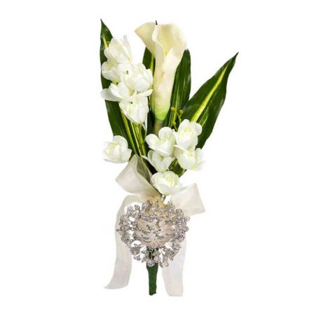 Bouquet floral para alfileres de boda