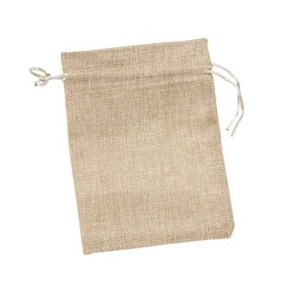 Bolsita de saco color beige para regalos