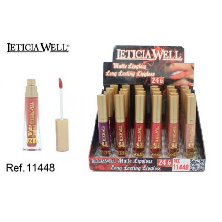 Lip Gloss ORO MATTE 24 horas, 6 tonos