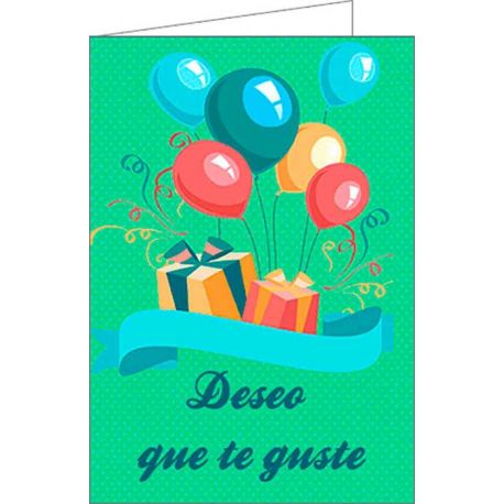 Tarjeta de felicitación “Deseo que te guste”