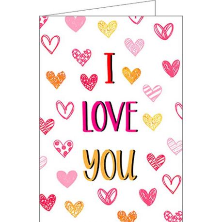 Tarjeta de felicitación “I love you”