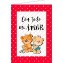 Tarjeta de felicitación “Con todo mi amor”