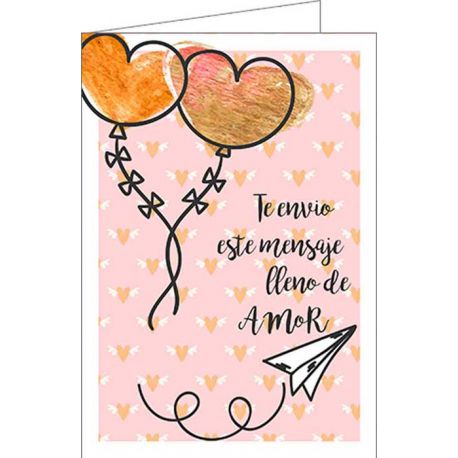 Tarjeta de felicitación “Mensaje de amor”