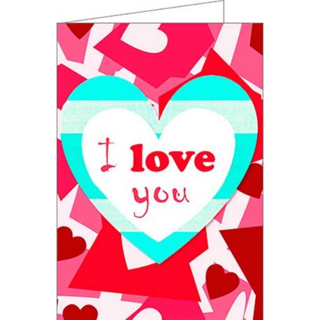Tarjeta de felicitación “I love you”