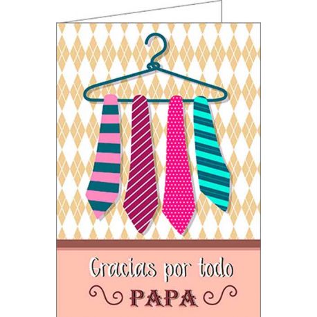 Tarjeta de felicitación “Gracias por todo Papá”