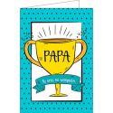 Tarjeta de felicitación “Papá eres mi campeón”